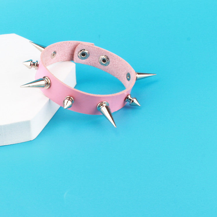 Trendy Goth Bracelet Spikes