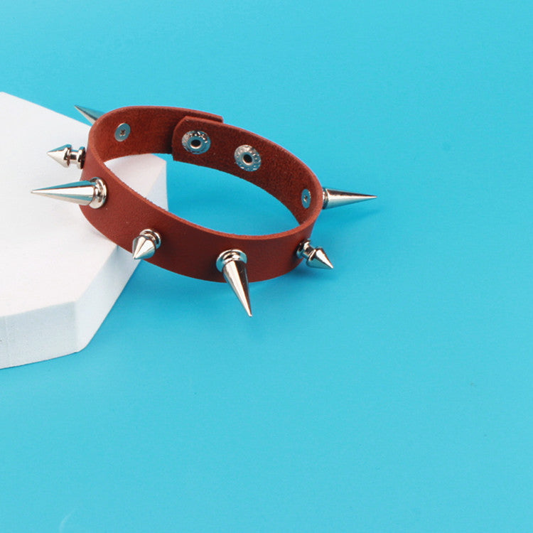 Trendy Goth Bracelet Spikes