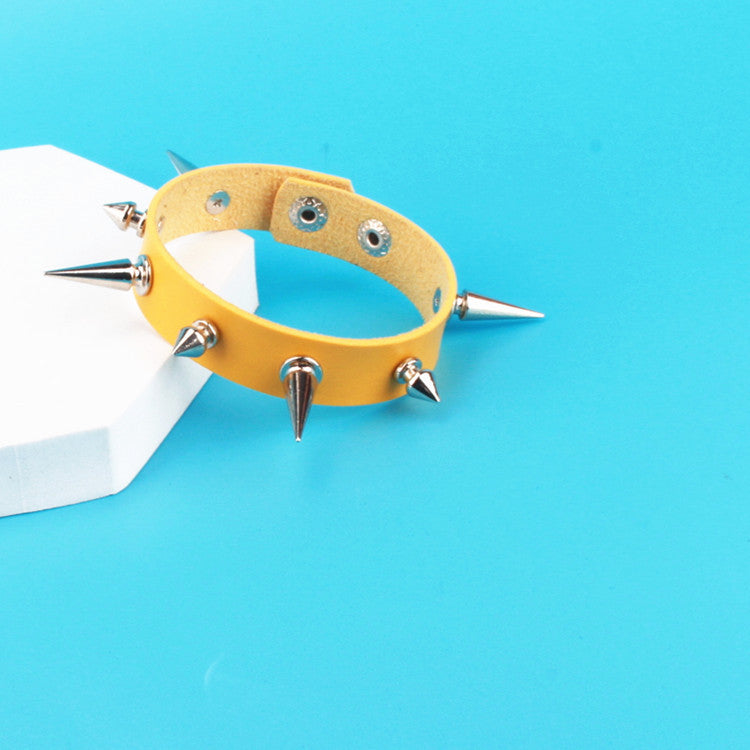 Trendy Goth Bracelet Spikes